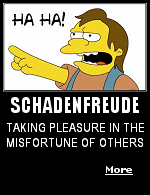 If you feel an evil sort of glee at the slip-ups of another, are you a bad person? Just about all of us experience schadenfreude at some point in our lives. 